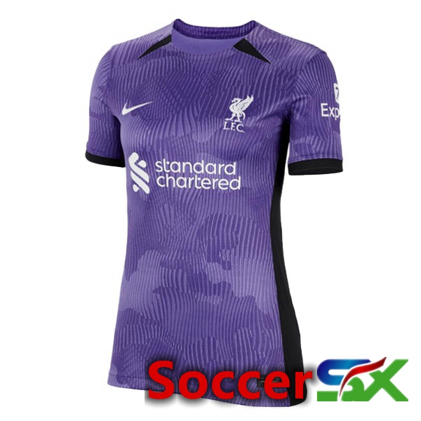 FC Liverpool Womens Soccer Jersey Third Purple 2023/2024
