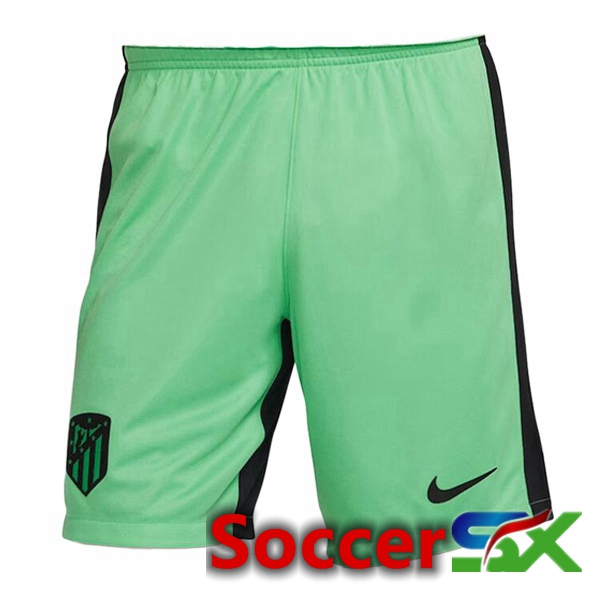 Atletico Madrid Soccer Shorts Third Green 2023/2024