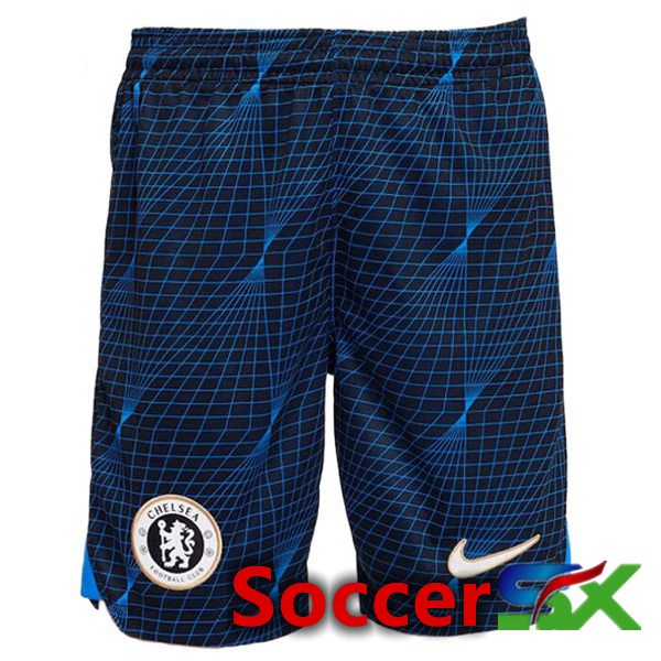FC Chelsea Soccer Shorts Away Blue 2023/2024