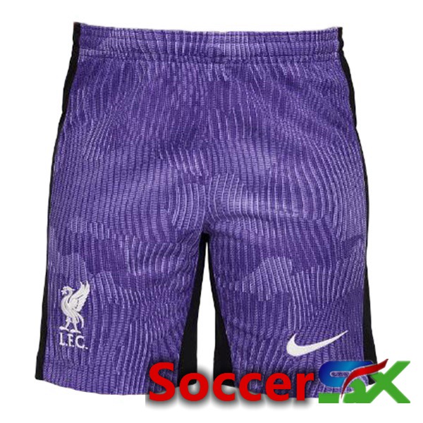 FC Liverpool Soccer Shorts Third Purple 2023/2024