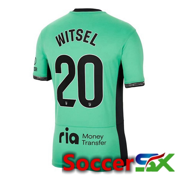Atletico Madrid (Witsel 20) Soccer Jersey Third Green 2023/2024