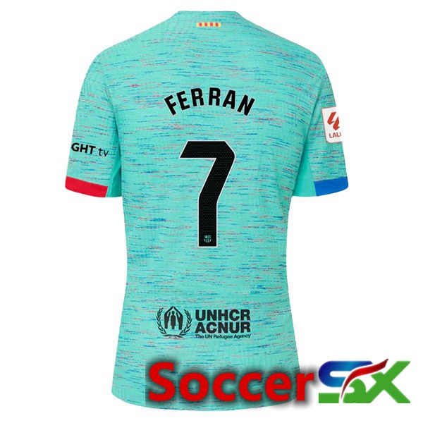 FC Barcelona (FERRAN 7) Soccer Jersey Third Green 2023/2024