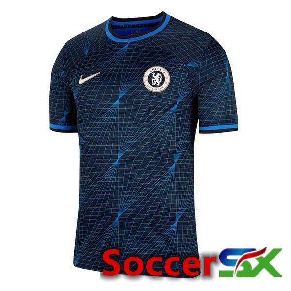 FC Chelsea Soccer Jersey Away Blue 2023/2024