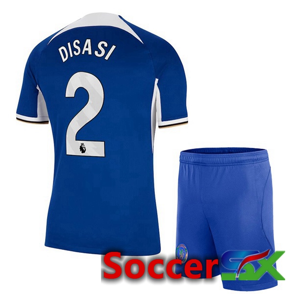 FC Chelsea (Disasi 2) Kids Soccer Jersey Home Blue 2023/2024