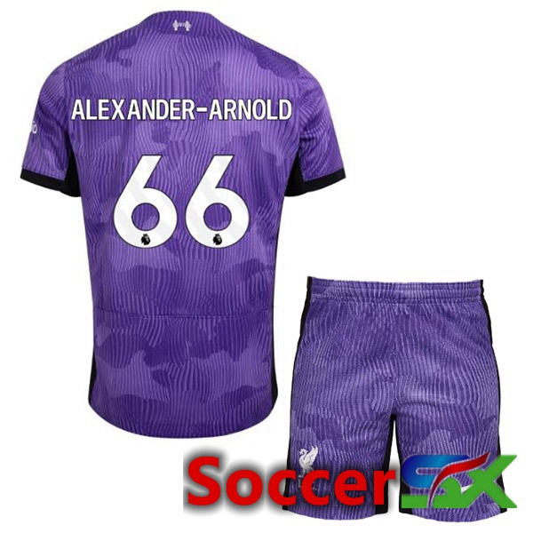 FC Liverpool (ALEXANDER-ARNOLD 66) Kids Soccer Jersey Third Purple 2023/2024