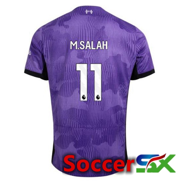 FC Liverpool (M.SALAH 11) Soccer Jersey Third Purple 2023/2024