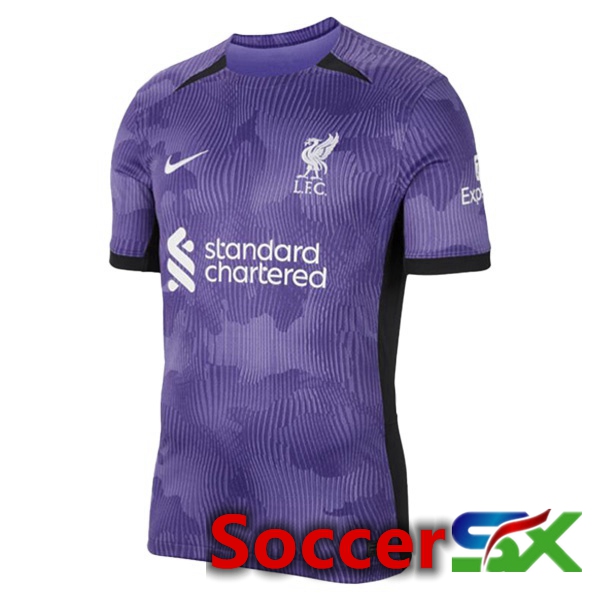 FC Liverpool Soccer Jersey Third Purple 2023/2024