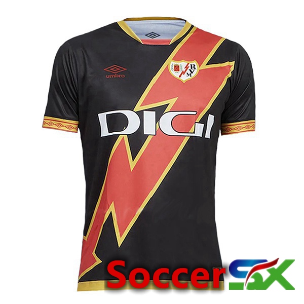 Rayo Vallecano Soccer Jersey Away Black 2023/2024