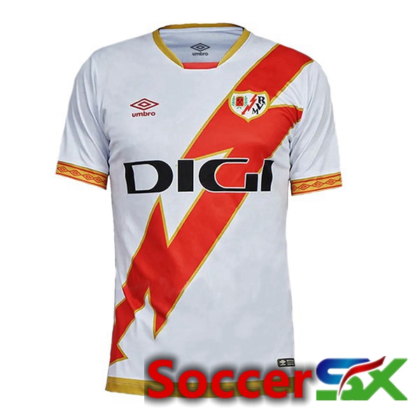 Rayo Vallecano Soccer Jersey Home White 2023/2024