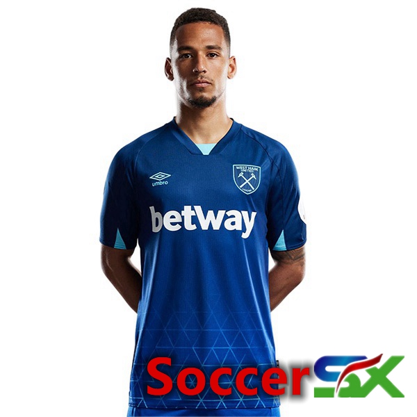 West Ham Soccer Jersey Third Blue 2023/2024