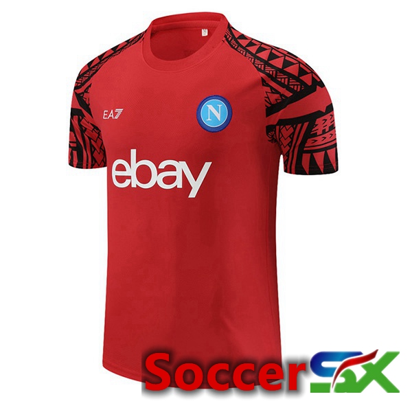 SSC Napoli Training T Shirt Red 2023/2024