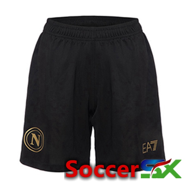 SSC Napoli Soccer Shorts Third Black 2023/2024