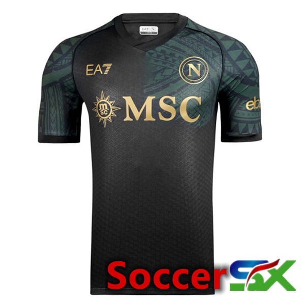 SSC Napoli Soccer Jersey Third Black 2023/2024