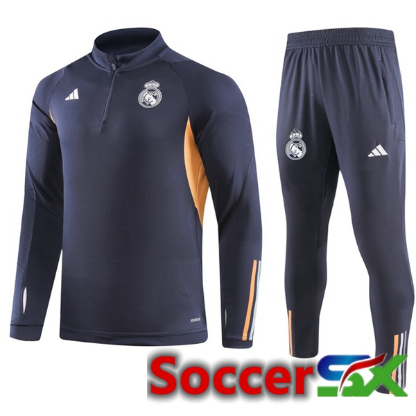 Real Madrid Training Tracksuit Suit Grey 2023/2024
