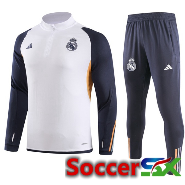 Real Madrid Training Tracksuit Suit White 2023/2024