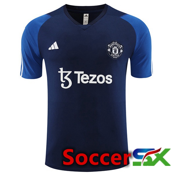 Manchester United Training T Shirt Royal Blue 2023/2024