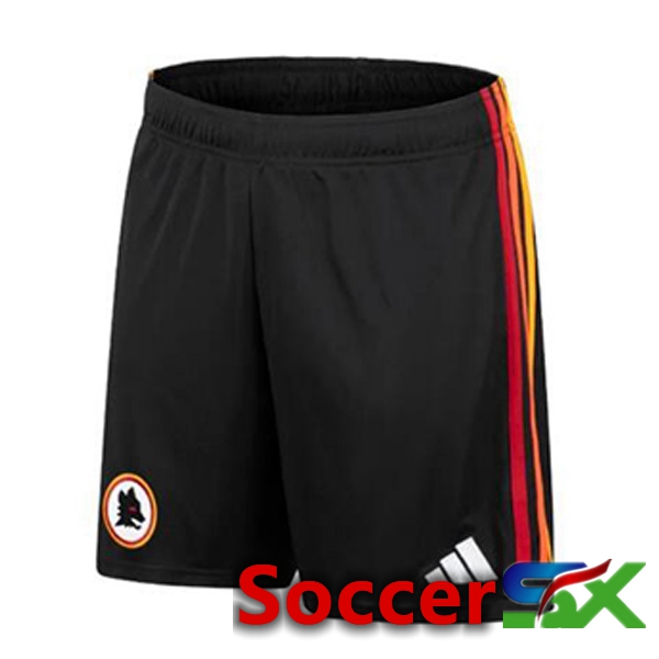 AS Roma Soccer Shorts Third Black 2023/2024