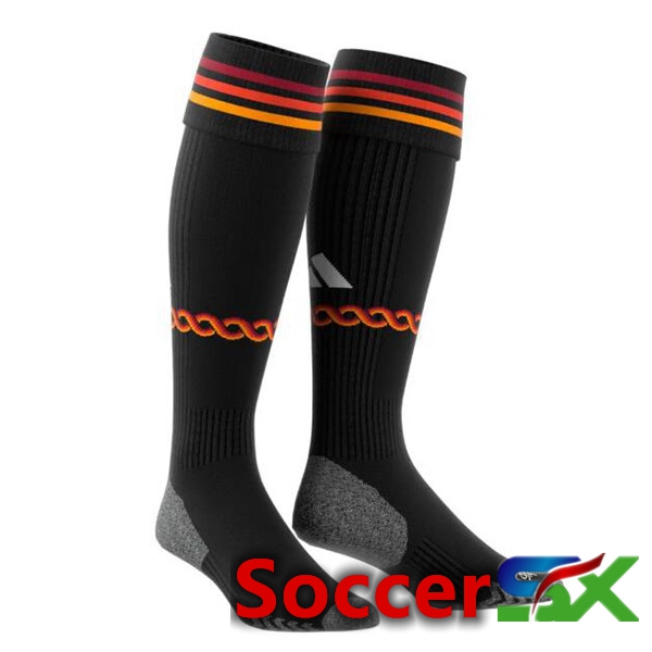 AS Roma Soccer Socks Third Black 2023/2024