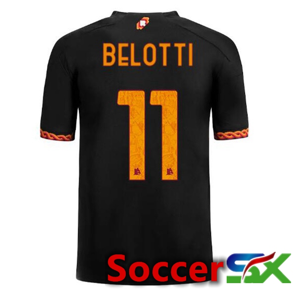 AS Roma (BELOTTI 11) Soccer Jersey Third Black 2023/2024