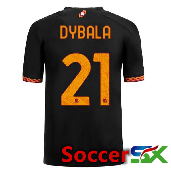 AS Roma (DYBALA 21) Soccer Jersey Third Black 2023/2024