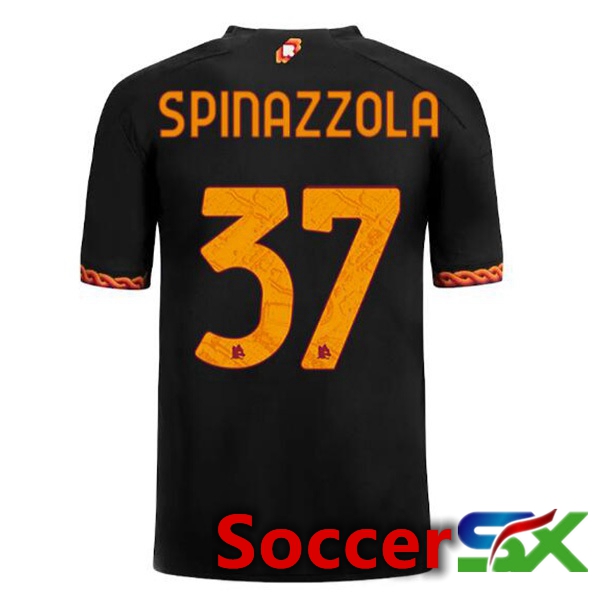 AS Roma (SPINAZZOLA 37) Soccer Jersey Third Black 2023/2024