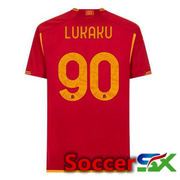 AS Roma (LUKAKU 90) Soccer Jersey Home Red 2023/2024