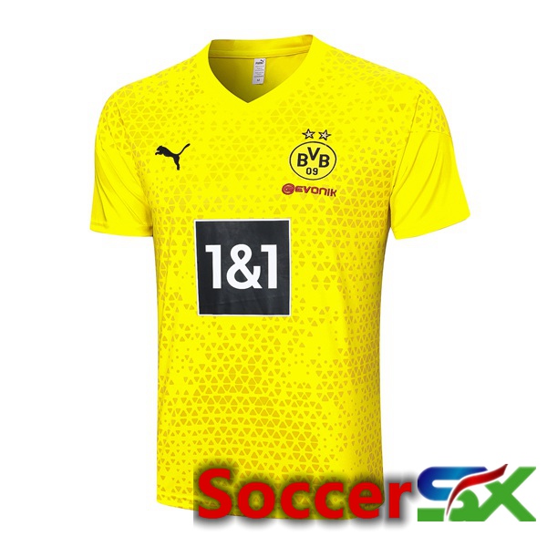 Dortmund BVB Training T Shirt Yellow 2023/2024