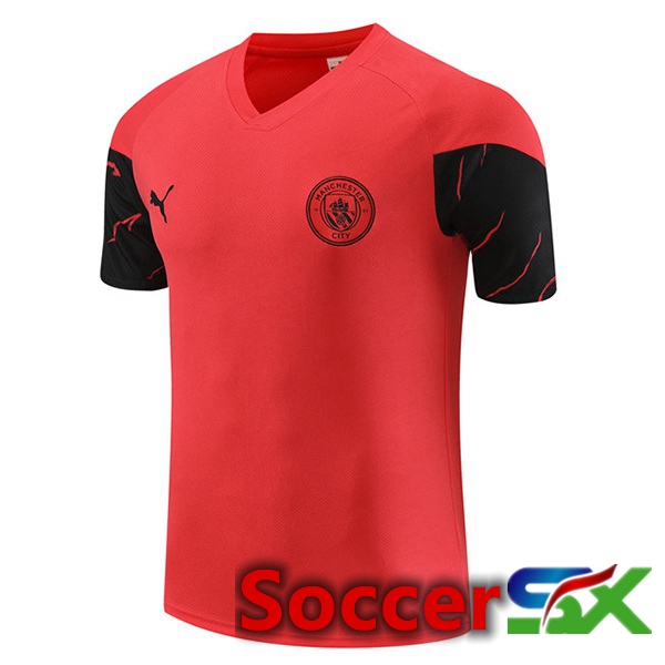 Manchester City Training T Shirt Red 2023/2024