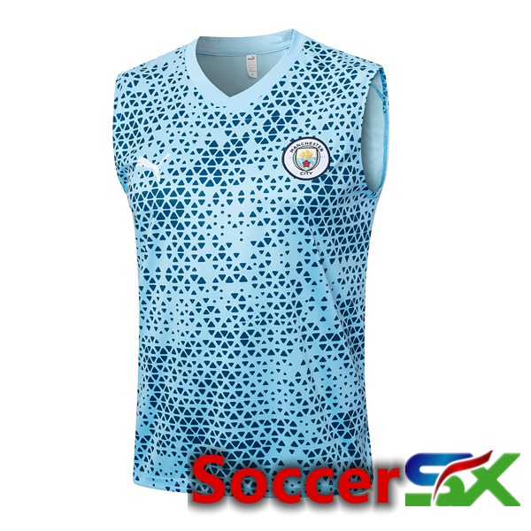 Manchester City Soccer Vest Blue 2023/2024