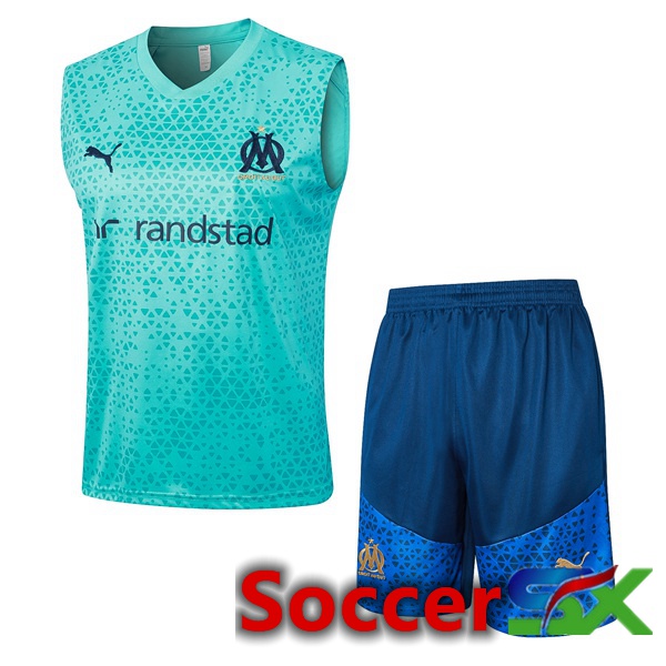 Marseille OM Soccer Vest + Shorts Blue 2023/2024