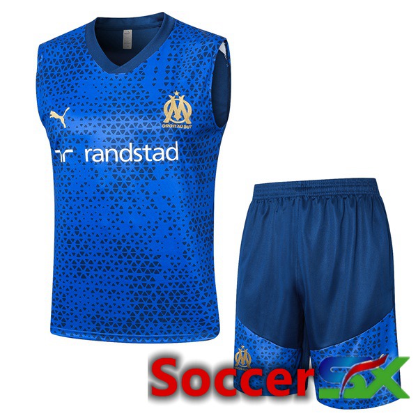 Marseille OM Soccer Vest + Shorts Blue 2023/2024