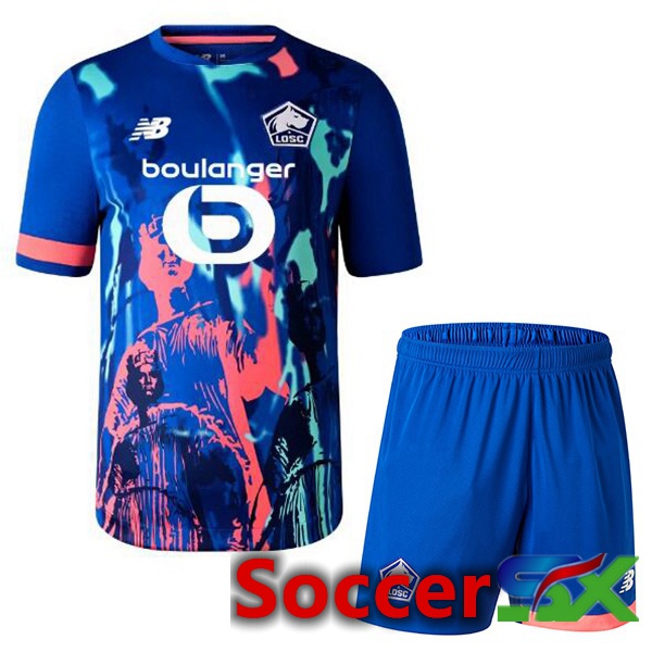 Lille OSC Kids Soccer Jersey Fourth Blue 2023/2024