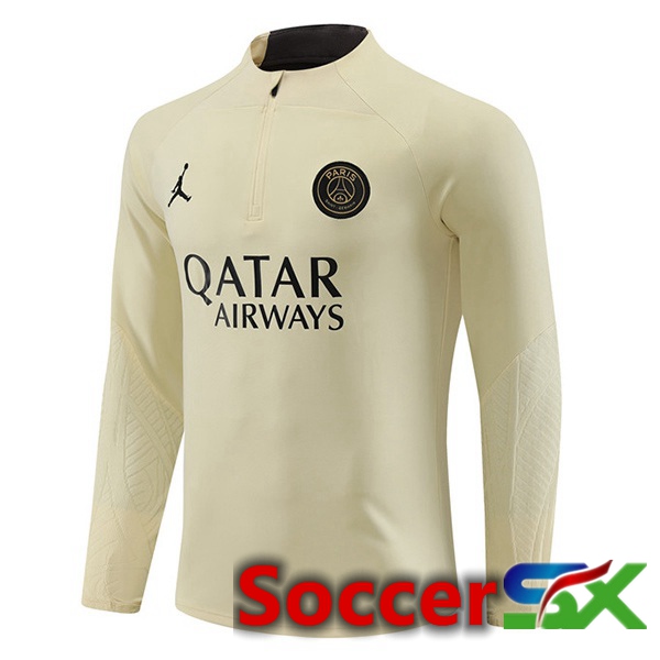 JORDAN Paris PSG Training Sweatshirt Yellow 2023/2024