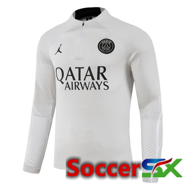 JORDAN Paris PSG Training Sweatshirt Grey 2023/2024