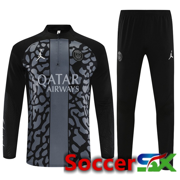 JORDAN Paris PSG Training Tracksuit Suit Black 2023/2024