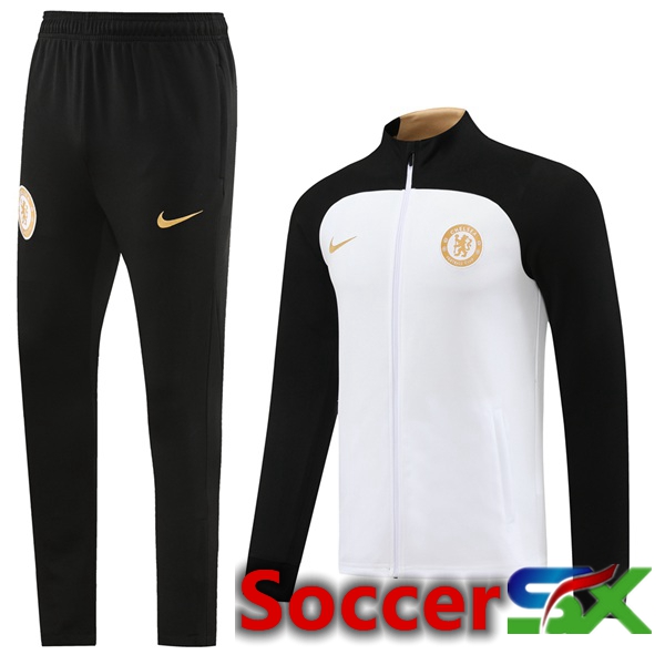 FC Chelsea Training Jacket Suit White 2023/2024