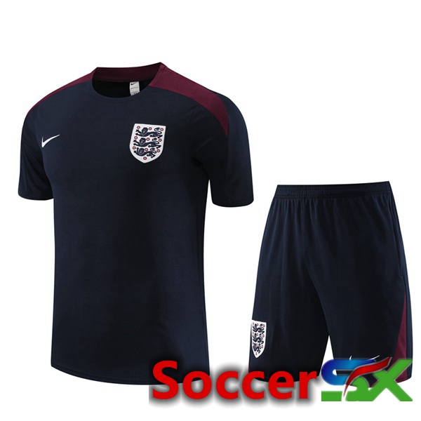 England Training T Shirt + Shorts Royal Blue 2023/2024