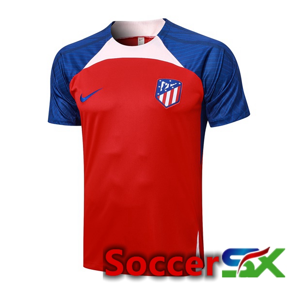 Atletico Madrid Training T Shirt Red Blue 2023/2024