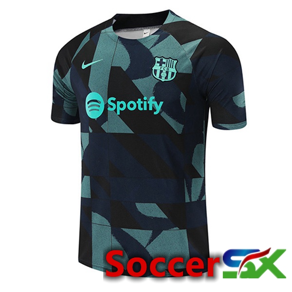 FC Barcelona Training T Shirt Green Royal Blue 2023/2024