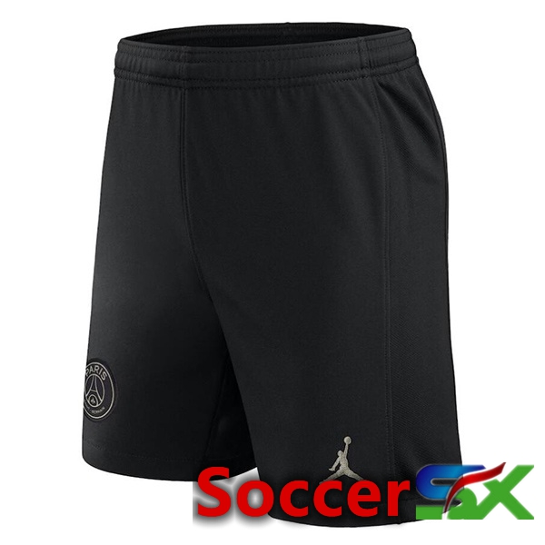 Paris PSG Soccer Shorts Third Black 2023/2024