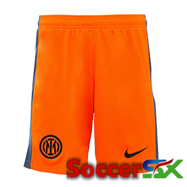 Inter Milan Soccer Shorts Third Orange 2023/2024