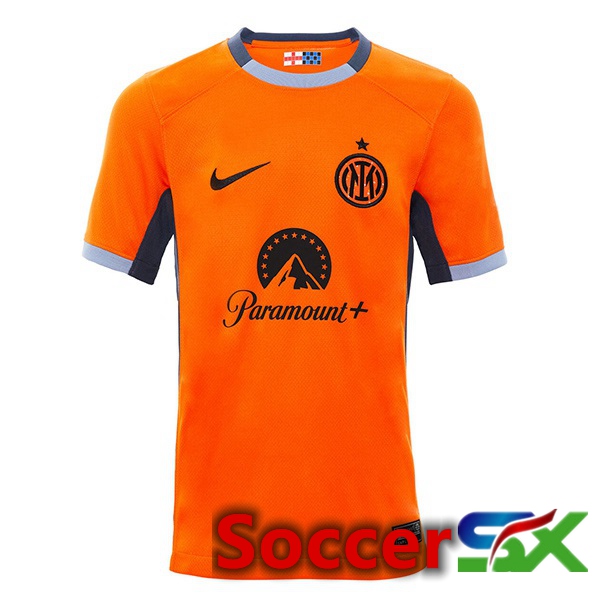 Inter Milan Soccer Jersey Third Orange 2023/2024