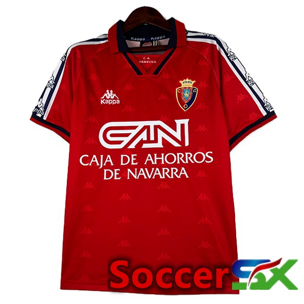 CA Osasuna Retro Soccer Jersey Home Red 1995-1997