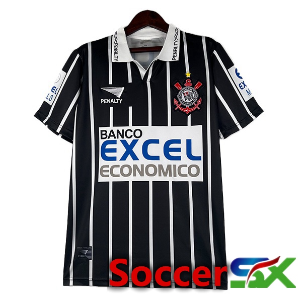 Corinthians Retro Soccer Jersey Away Black 1997