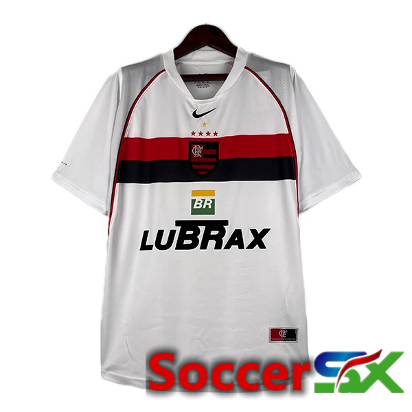 Flamengo Retro Soccer Jersey Away White 2000