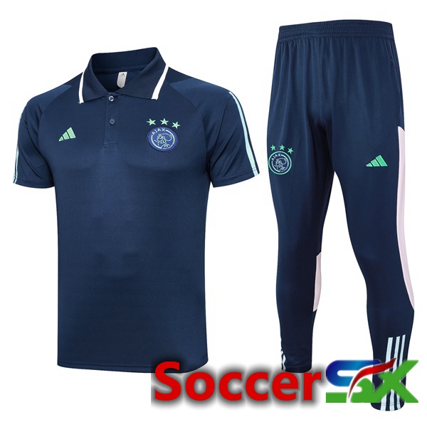 AFC Ajax Soccer Polo + Pants Royal Blue 2023/2024