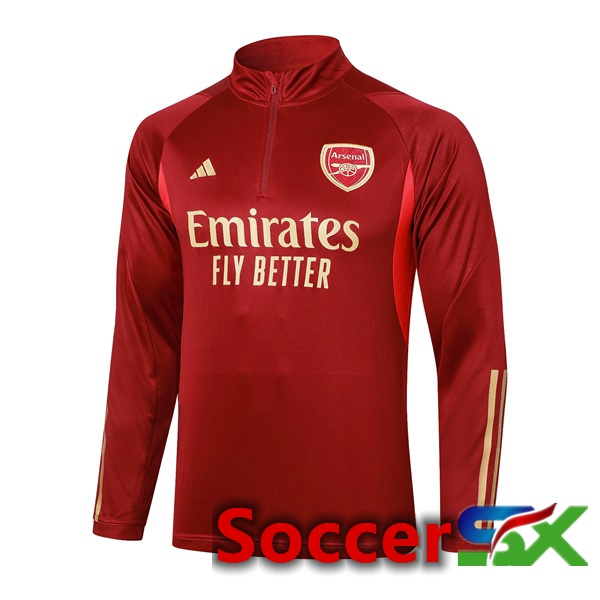 Arsenal Training Sweatshirt Red 2023/2024