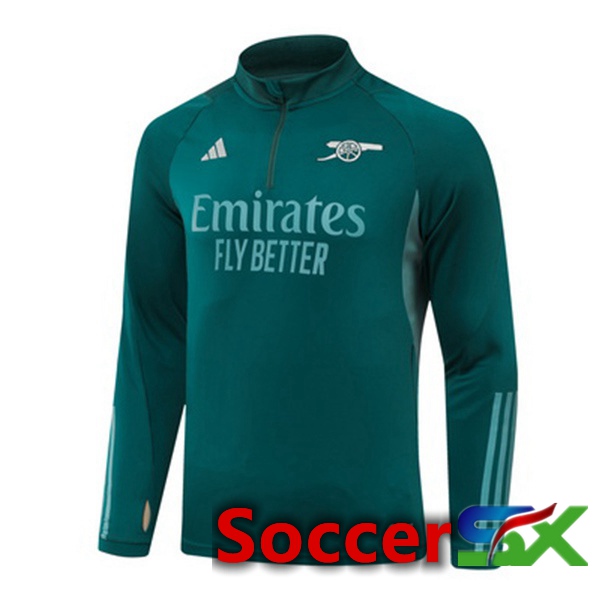 Arsenal Training Sweatshirt Green 2023/2024