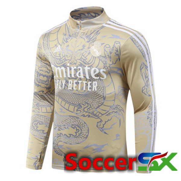 Real Madrid Training Sweatshirt Yellow 2023/2024