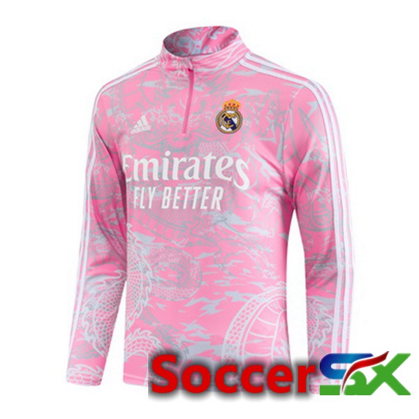 Real Madrid Training Sweatshirt Pink 2023/2024